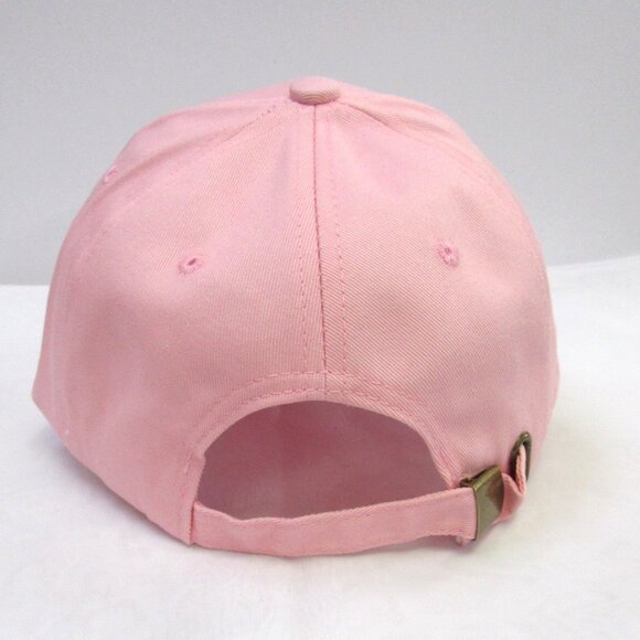 Women's Pink Bling Sparkle Rhinestone Baseball Hat Cap With Cross Design New - Picture 4 of 6